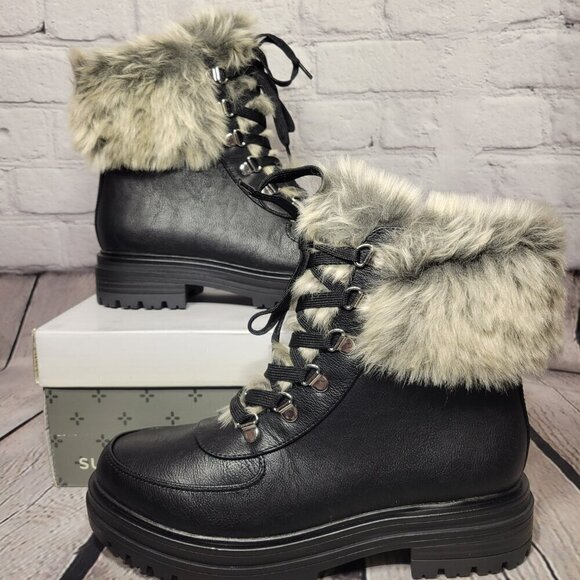 Sun + Stone Womens Orlaa Combat Boot - Picture 1 of 11